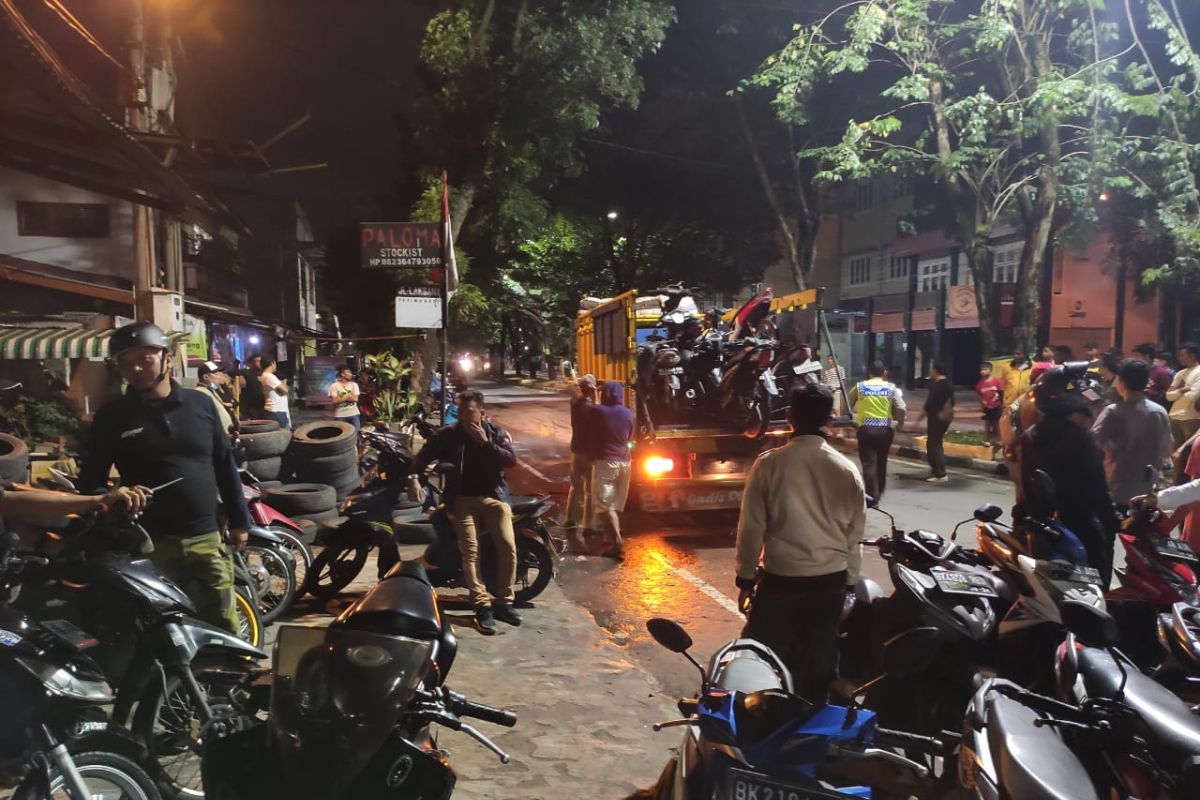 Polisi amankan 40 unit sepeda motor milik geng motor di Medan