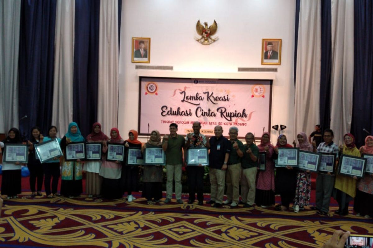 Bank Indonesia gelar lomba cinta kreasi rupiah antar pelajar SMA di Sumbar