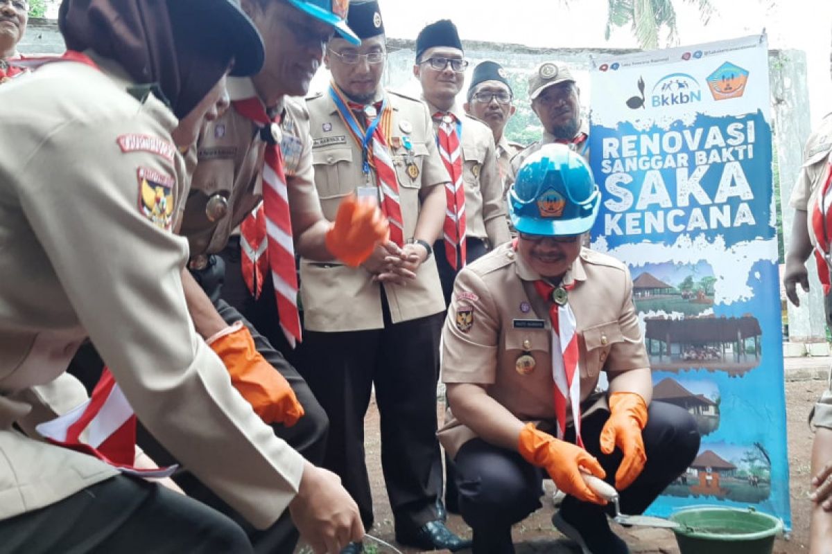 Kepala BKKBN Letakkan Batu Pertama Renovasi Sanggar Saka Kencana