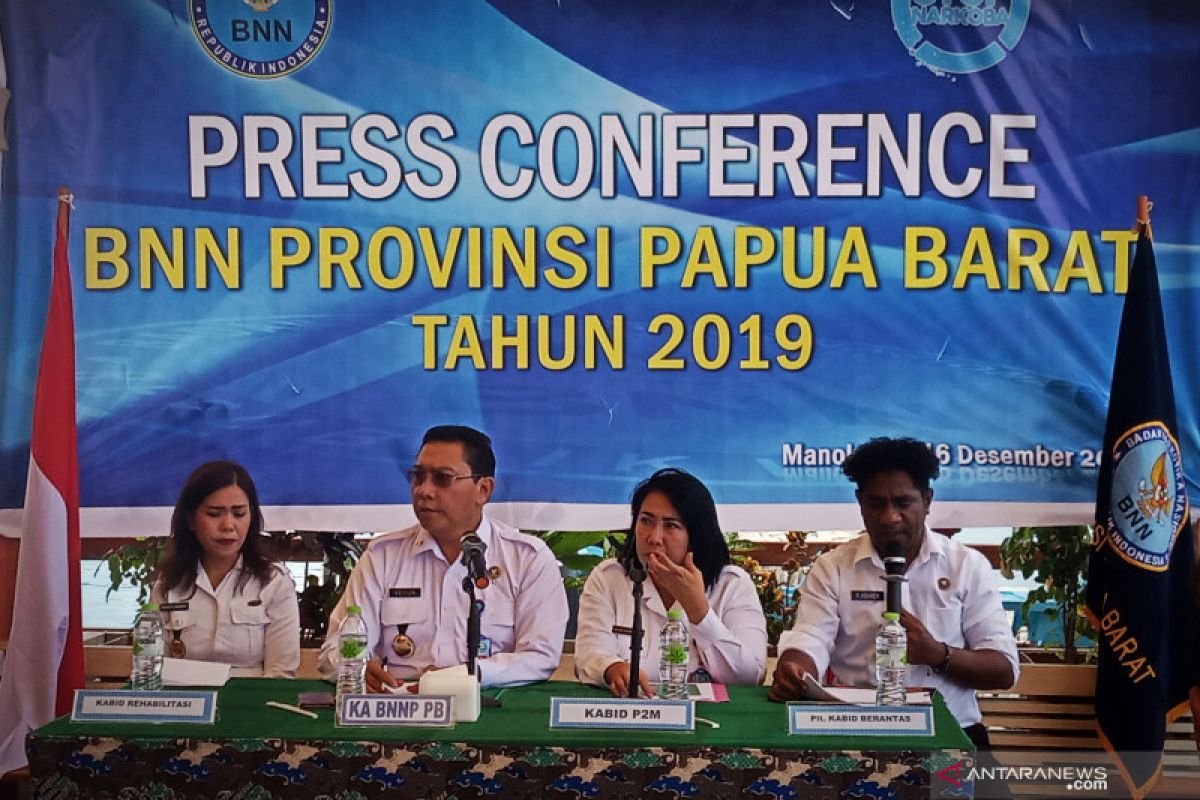 Pemasok narkoba Papua Barat berada di Makassar dan Lampung