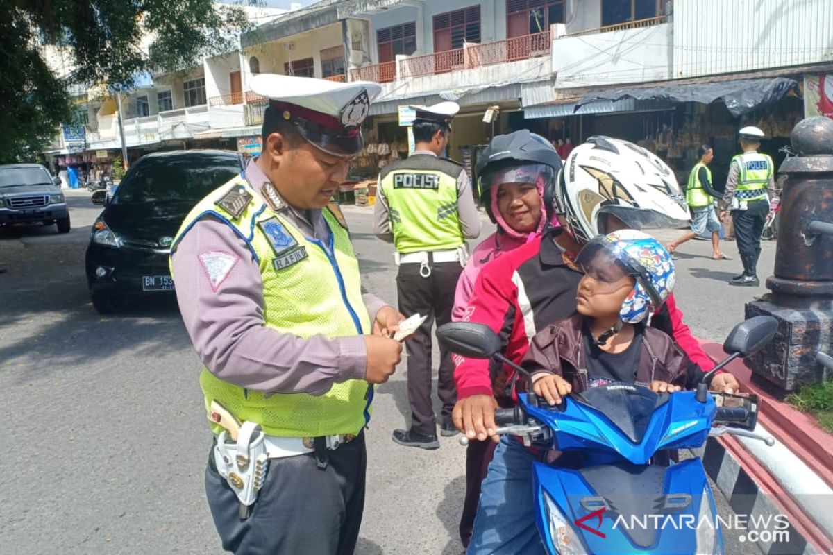 Satlantas Polres Bangka amankan 25 bukti pelanggaran lalu lintas