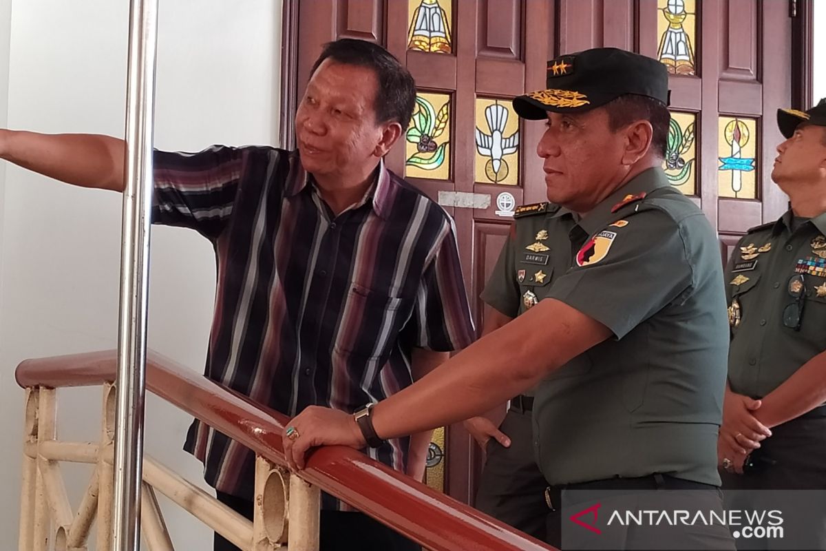 Jelang kedatangan Panglima TNI-Kapolri, Pangdam sidak Gereja SMTB