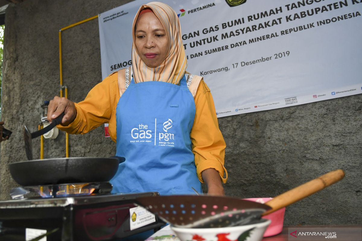 Pakai APBN, jaringan gas rumah tangga di ibu kota baru terus ditambah