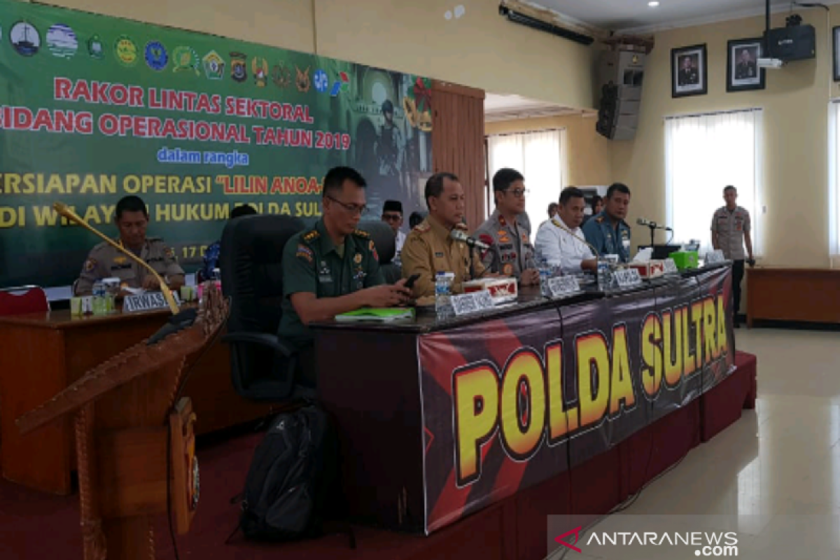 Di Sultra, sebanyak 3.500 personel gabungan siap amankan Natal dan tahun baru