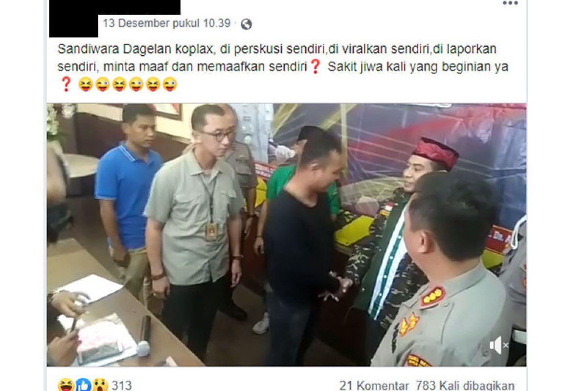 Video permintaan maaf pelaku persekusi Banser NU, hanya sandiwara?