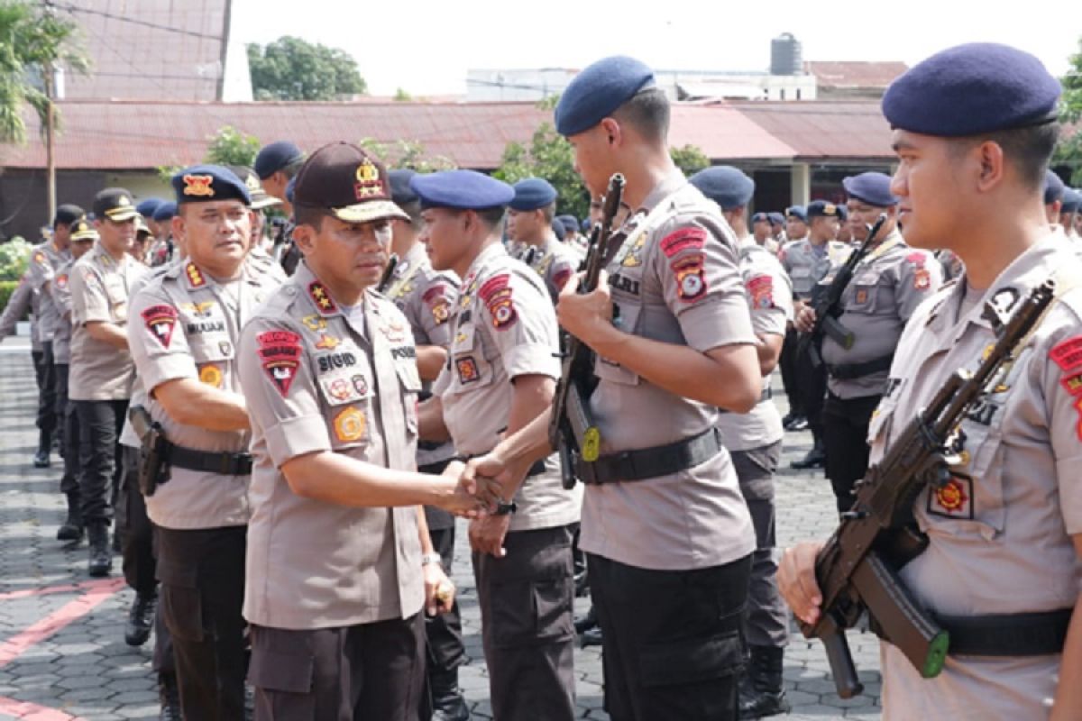 289 personel Brimob Polda Sulawesi Utara tiba di Manado