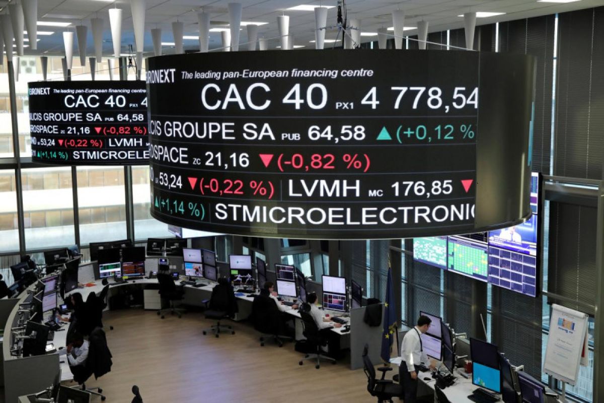 Bursa saham Prancis merosot, Indeks CAC-40 ditutup turun 0,39 persen