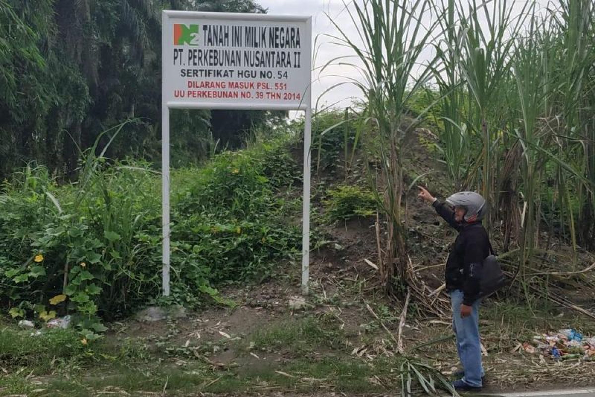 PTPN II salah obyek okupasi lahan eks HGU di Kelurahan Tunggurono Binjai