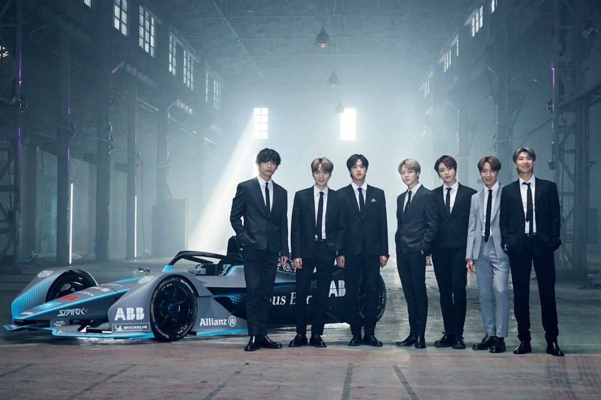 BTS terpilih sebagai wajah baru kejuaraan Formula E 2020