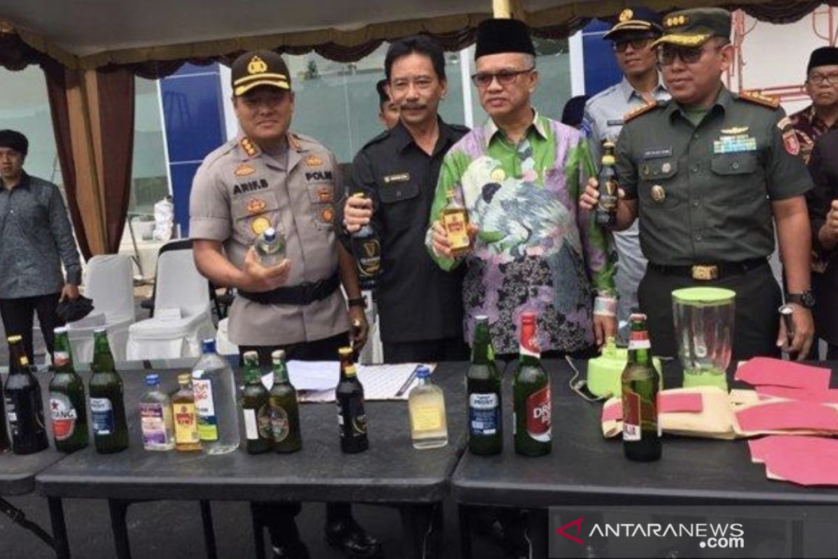 Polresta Samarinda lakukan pemusnahan miras dan narkoba