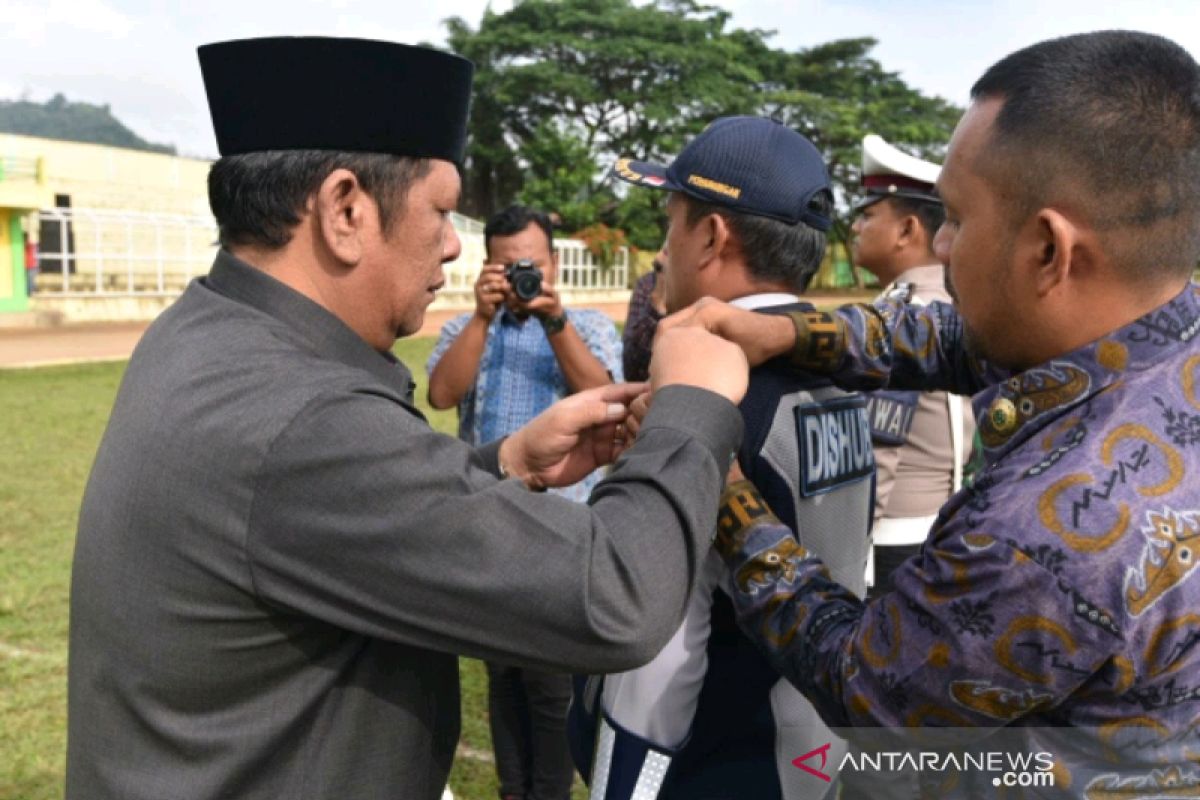 Wali Kota Padangsidimpuan Irup Apel Operasi Lilin Toba