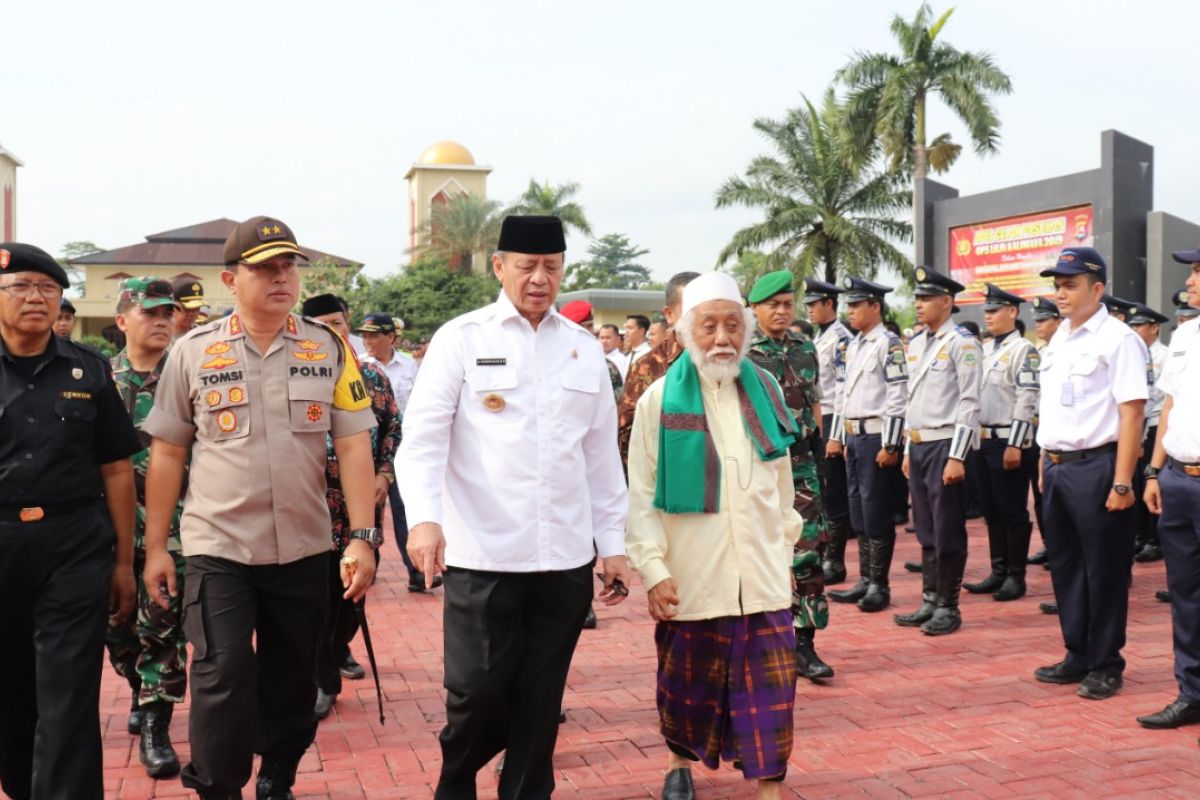 Polda Banten gelar apel pasukan untuk kegiatan Operasi Lilin Kalimaya 2019