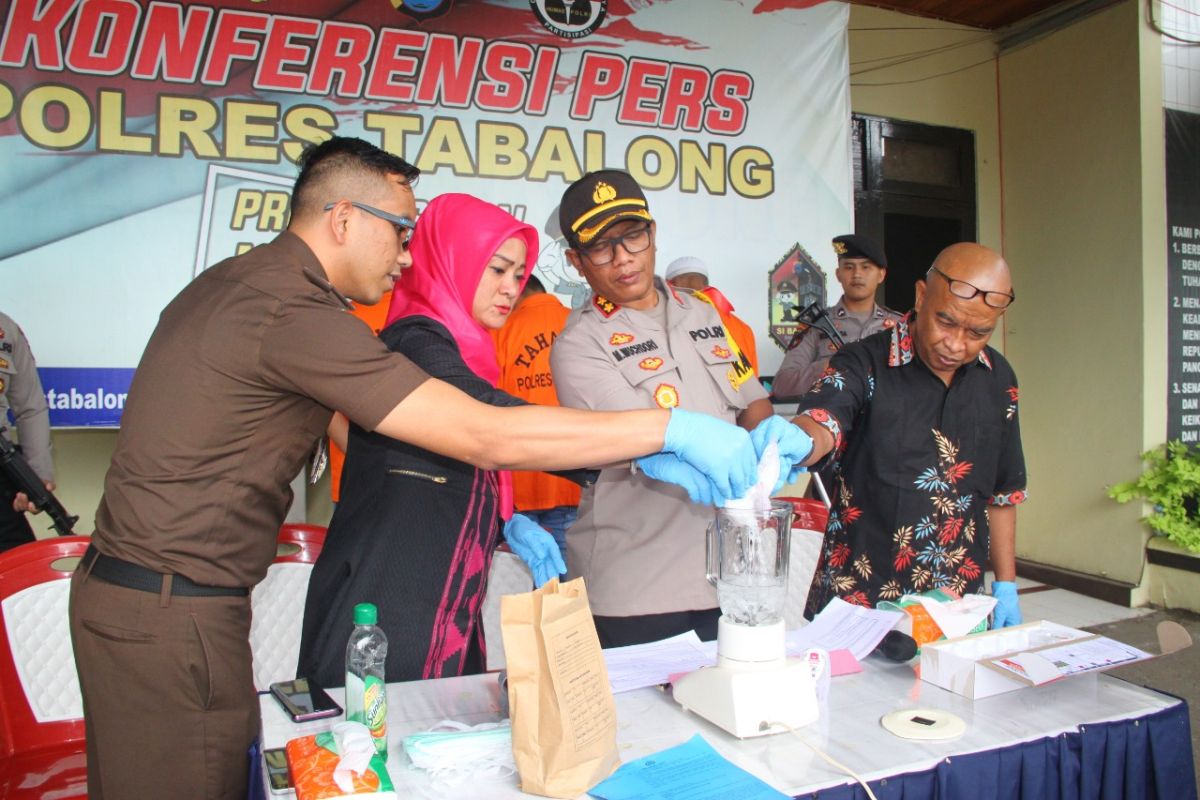 Polres Tabalong musnahkan 99 gram sabu - sabu