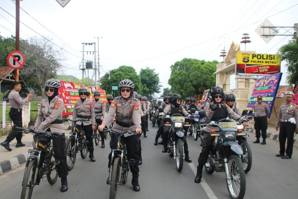 38 objek vital di Metro dijaga selama Natal dan Tahun Baru