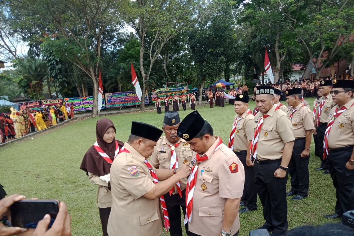 Bupati Langkat tekankan pendidikan watak dan kepribadian kepada pramuka