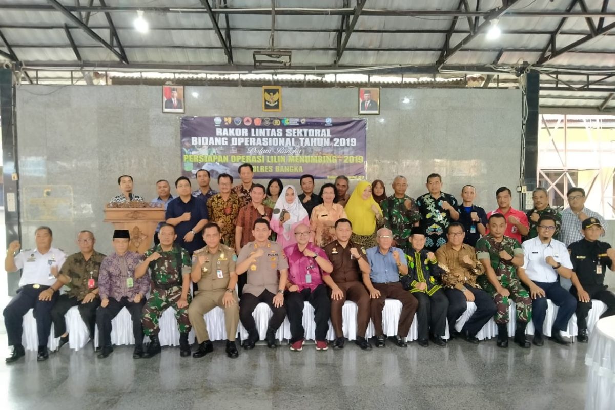 Polres Bangka gelar rakor persiapan Operasi Lilin Menumbing 2019