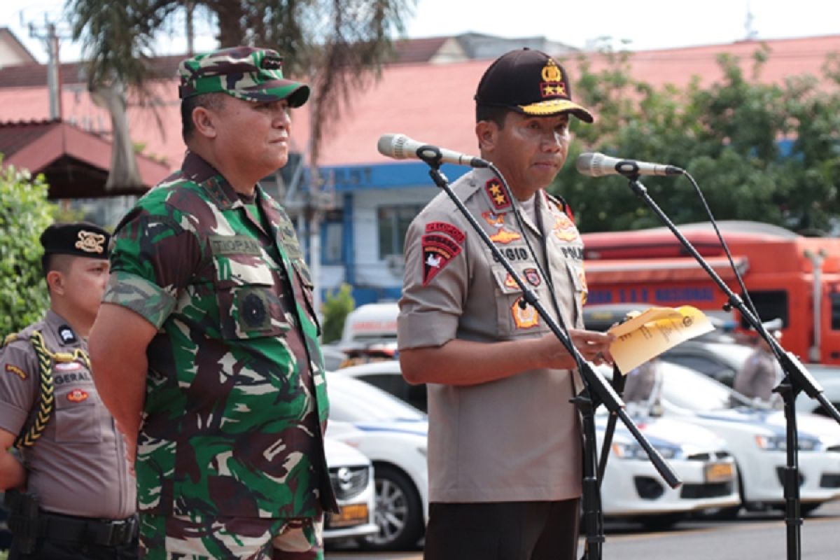 Kapolda-Pangdam pimpin apel gelar pasukan "Operasi Lilin"