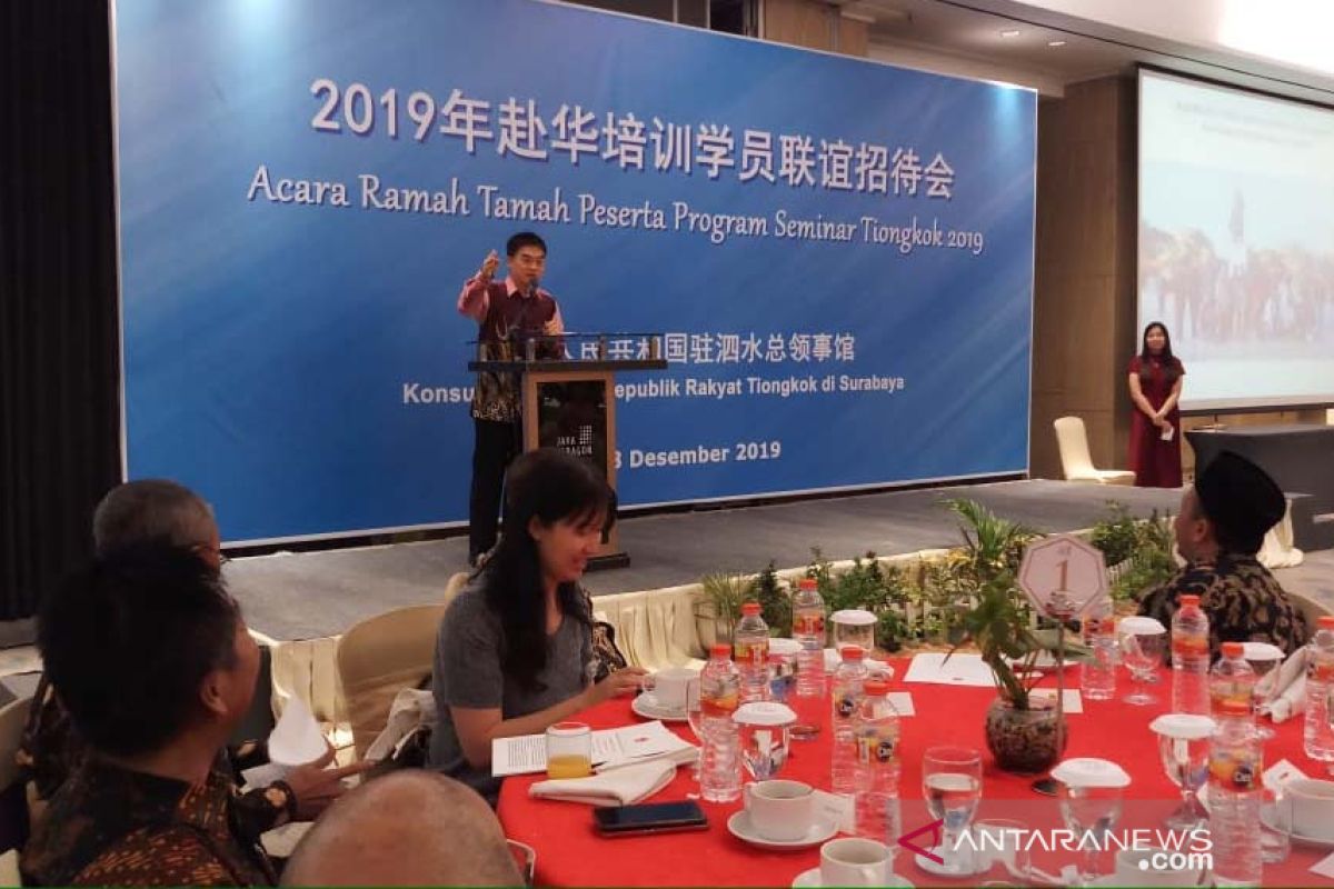 Ramah tamah Konjen RRT  dengan 99 orang peserta seminar  Tiongkok 2019