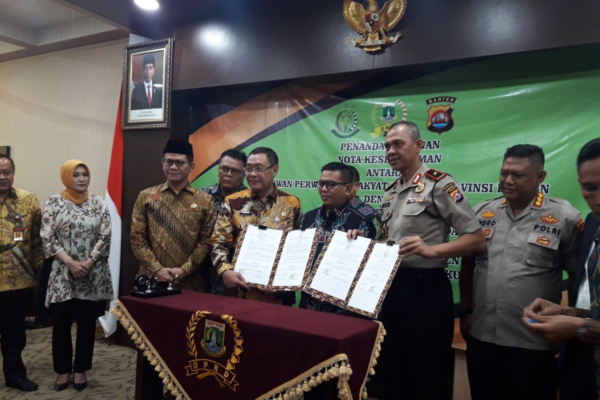 Penanganan masalah hukum DPRD Banten MoU dengan Polda dan Kejati