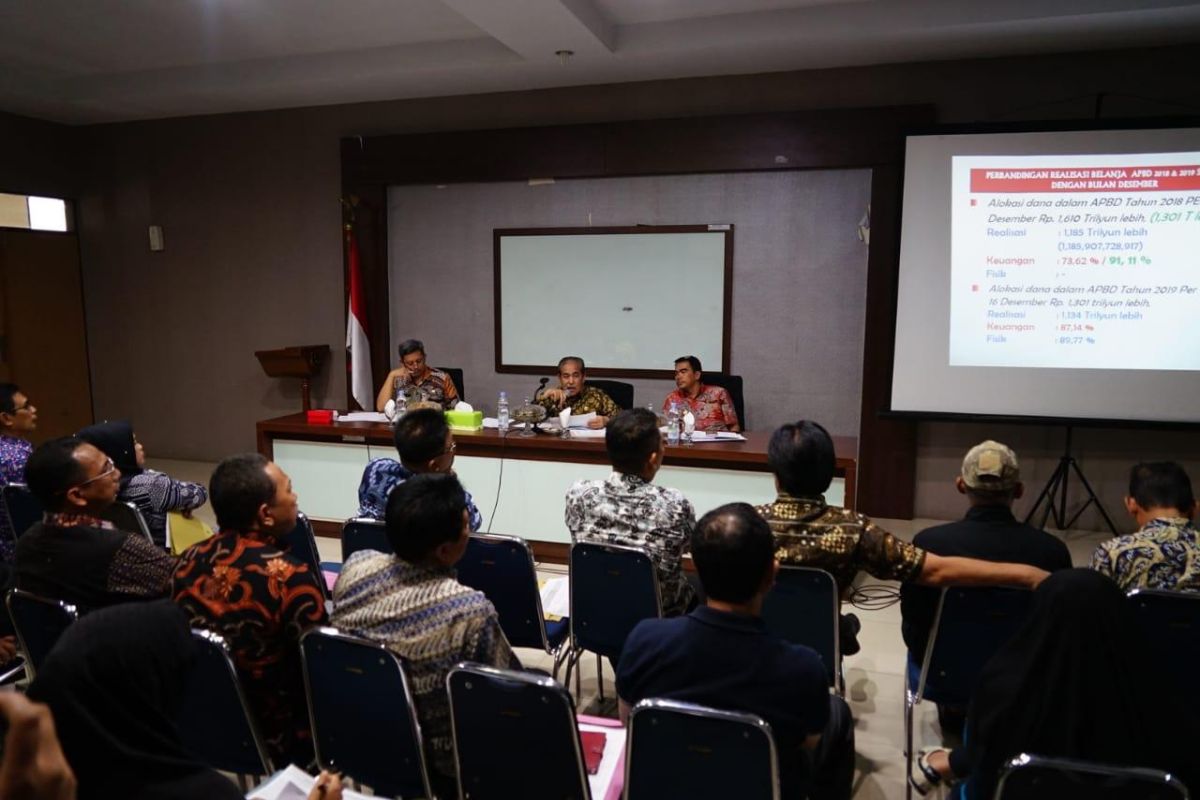 Bupati Sidrap pimpin lagi rapat Monev APBD 2019