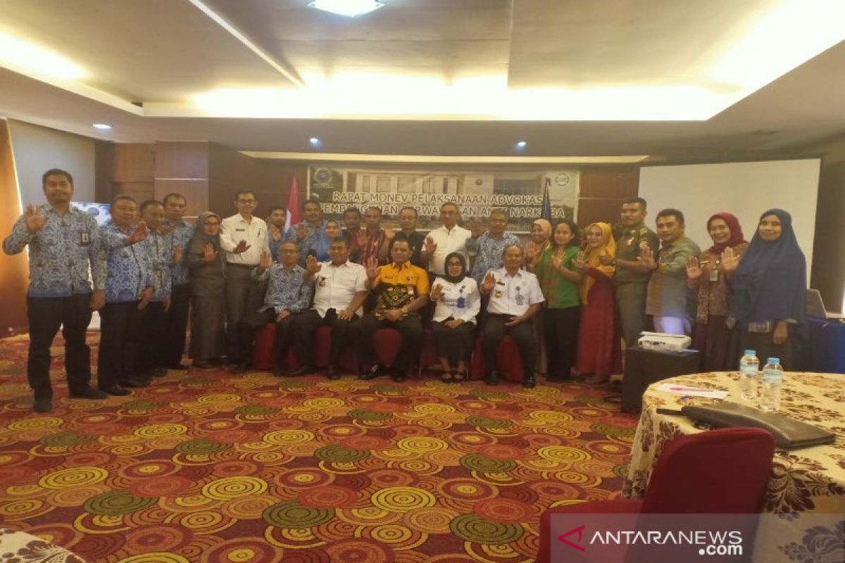 BNNP Sultra evaluasi pelaksanaan advokasi pembangunan berwawasan antinarkoba