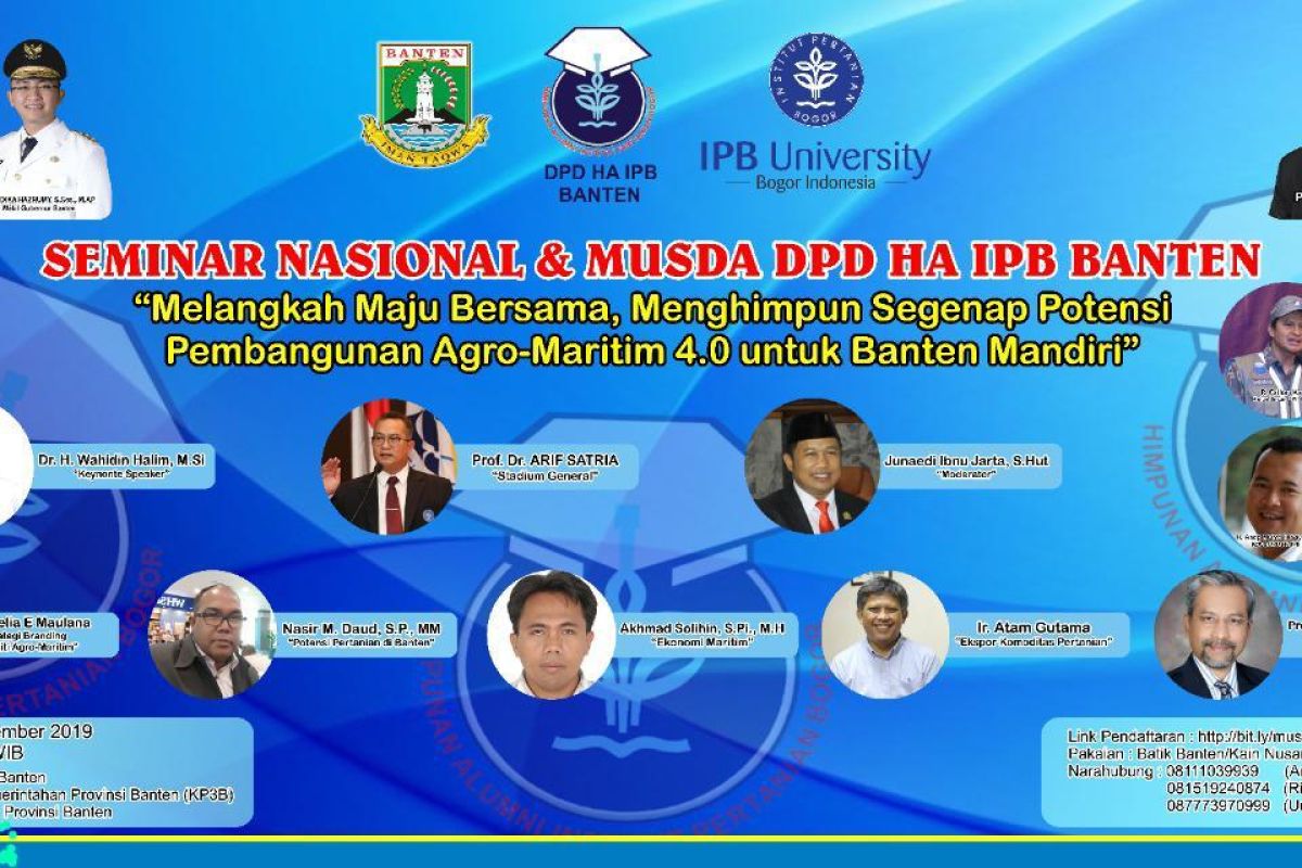 DPD Alumni IPB dorong pembangunan Agro- Maritim 4.0 untuk Banten Mandiri