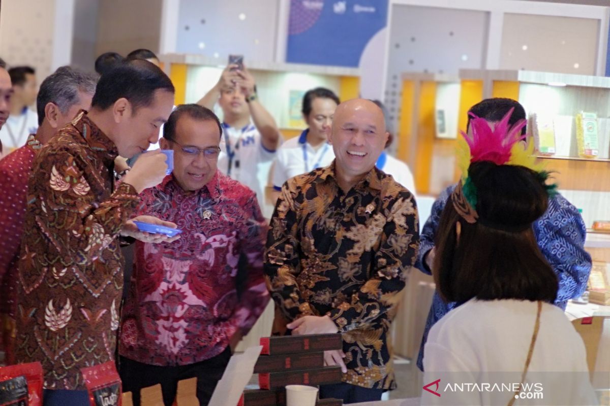 Presiden Jokowi MEMbuka UMKM Export BRIlianpreneur 2019