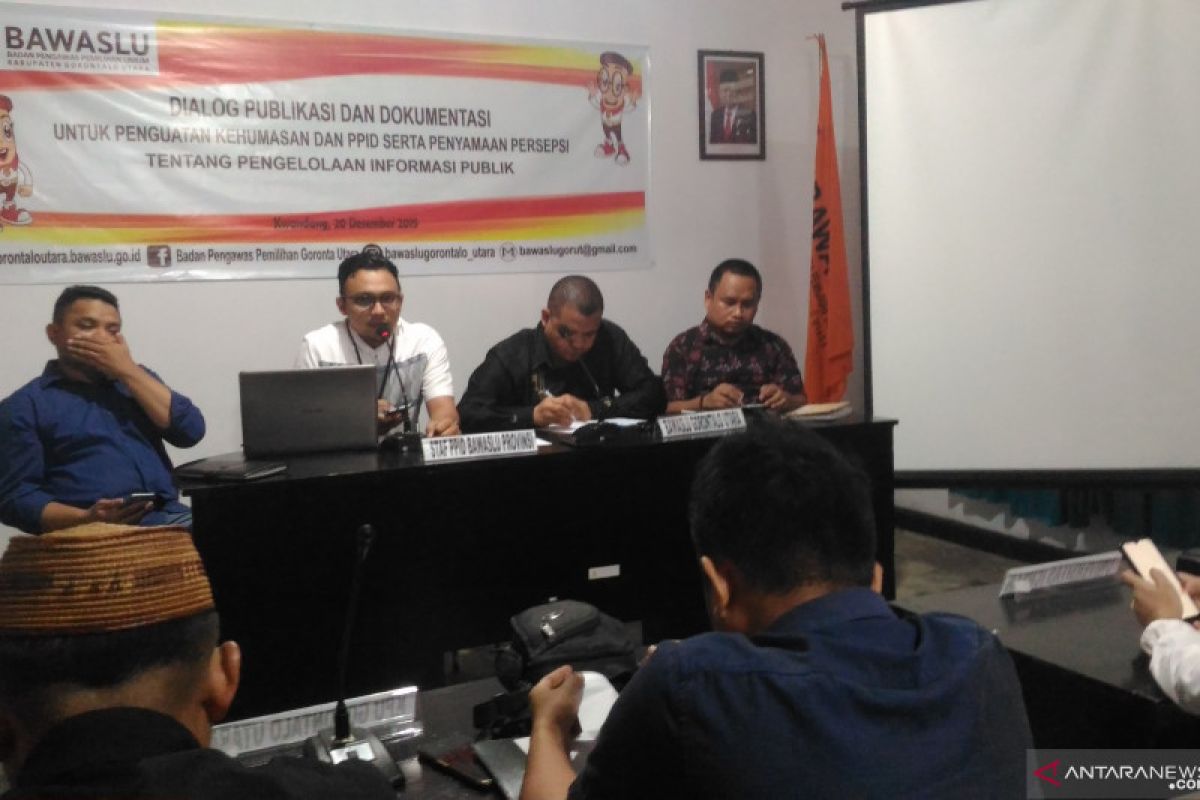 Bawaslu Gorontalo Utara gelar dialog publikasi dan dokumentasi penguatan PPID