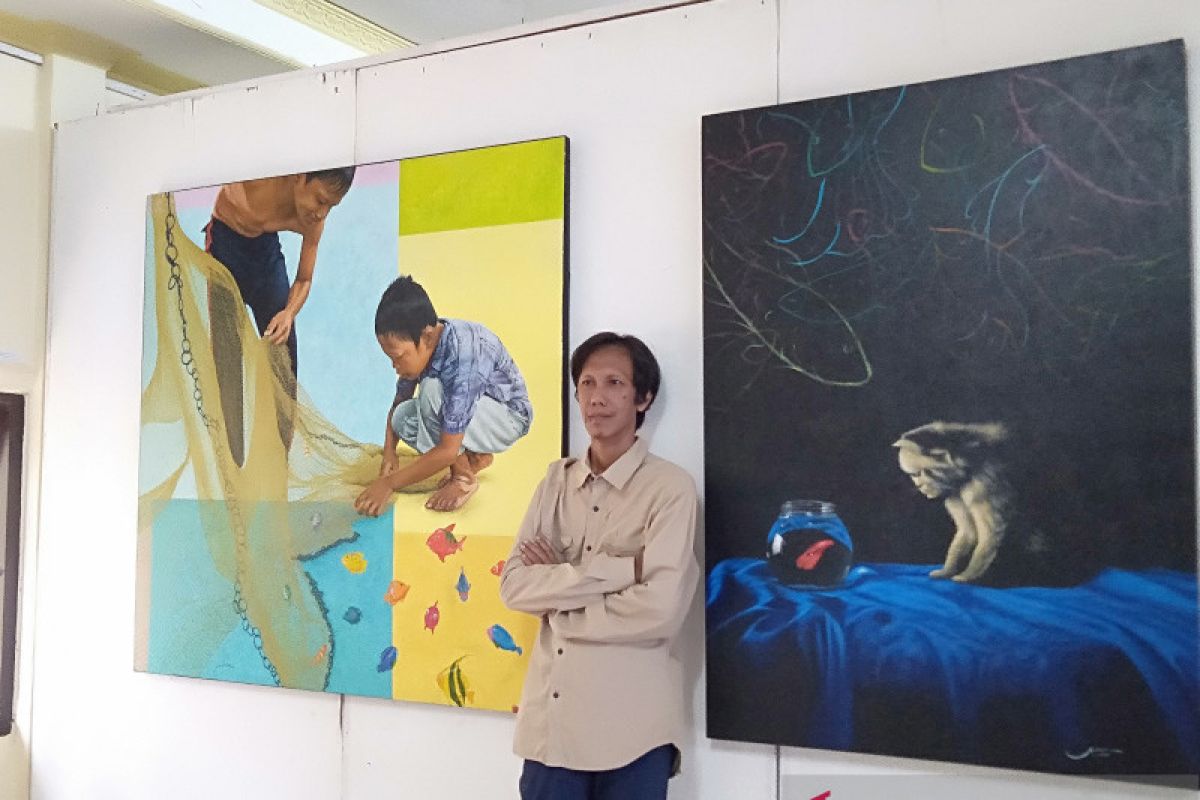 Karya pelukis Ahmad Noor dihargai Rp25 juta