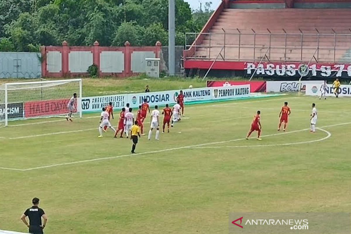 Kalteng Putra lawan Persija bermain imbang di babak pertama