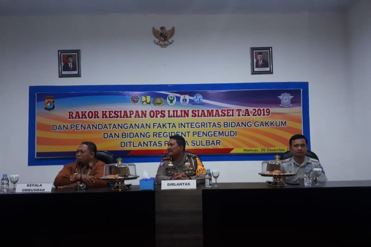 Ombudsman-Polda Sulbar kerja sama sukseskan Operasi Lilin Siamasei