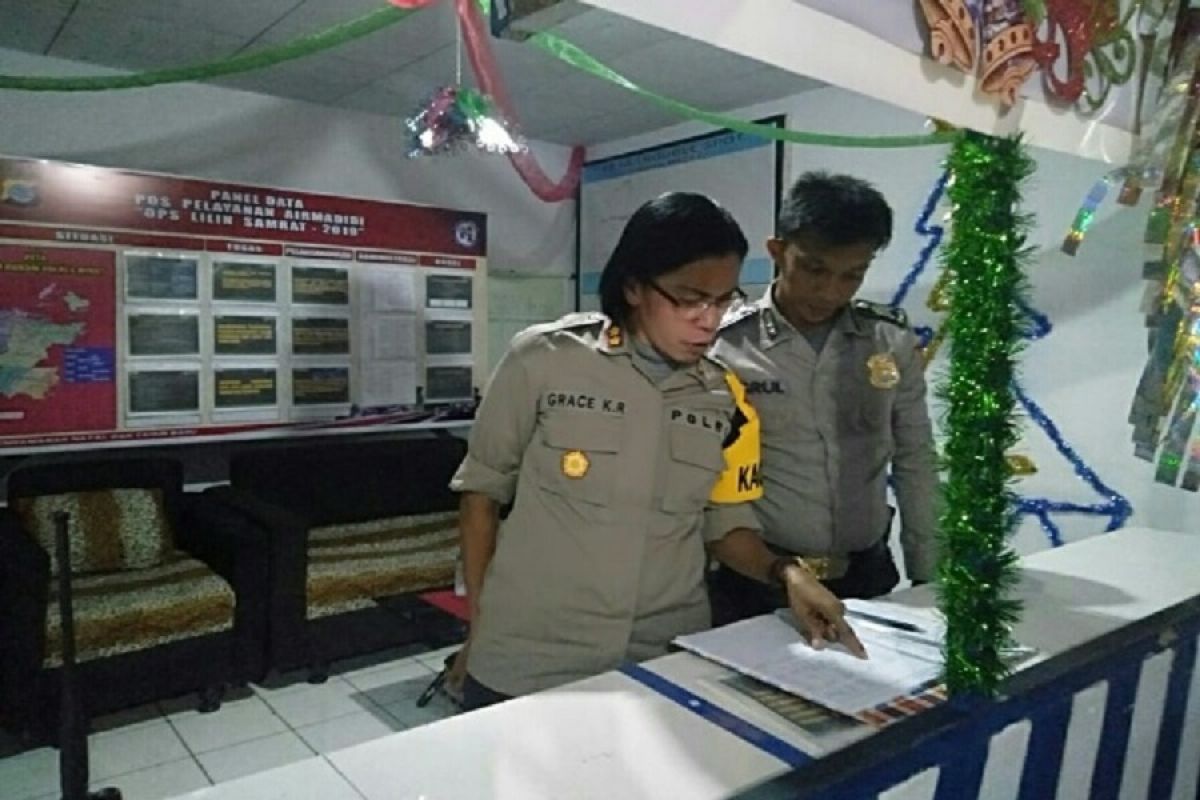 Kapolres Minut cek Pos Pelayanan Operasi Lilin