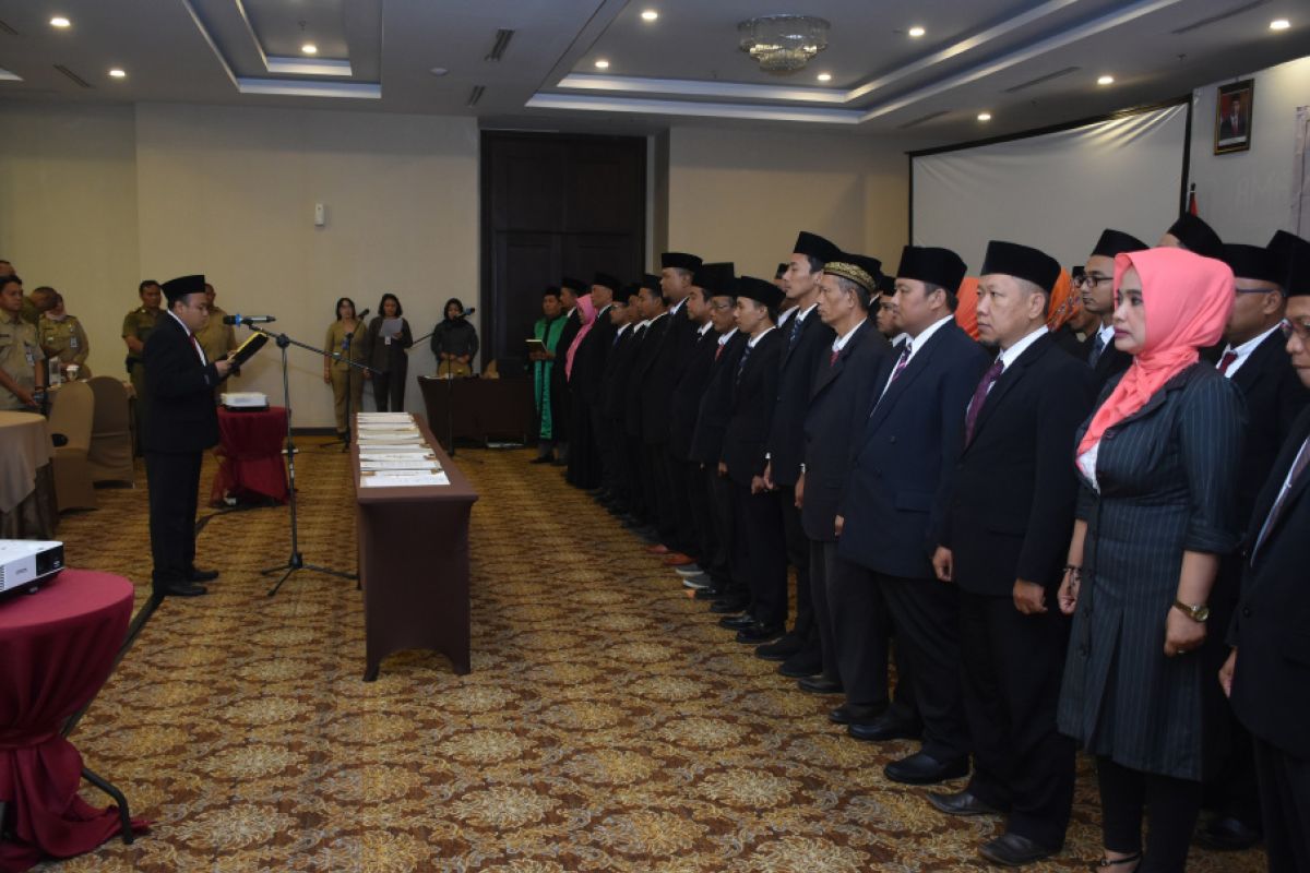 51 Panwascam Pilkada Kabupaten Sleman dilantik