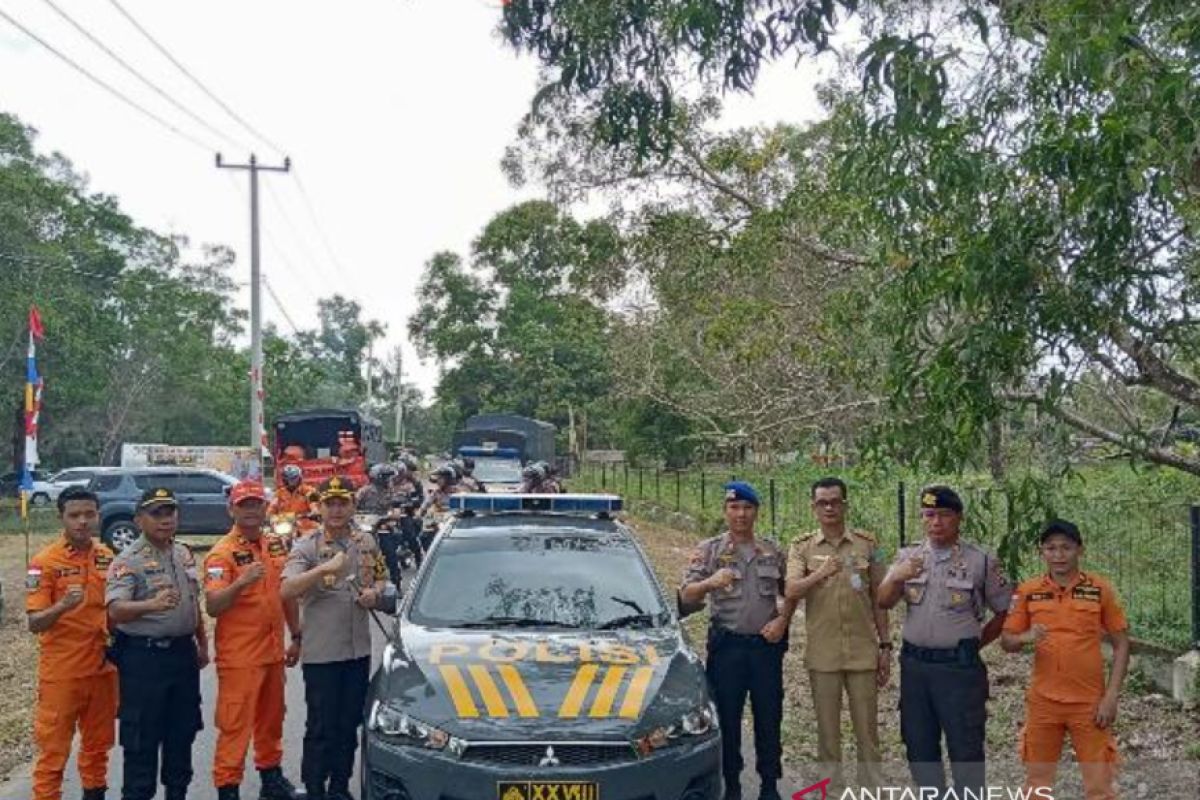 Kapolres Bangka pimpin patroli Kamtibmas gabungan operasi Lilin Menumbing 2019