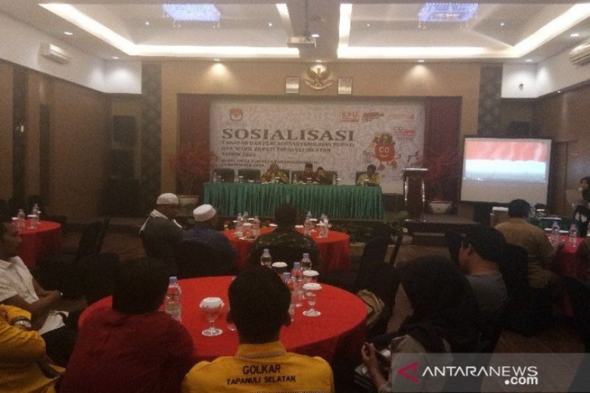 KPU Tapanuli Selatan sosialisasi tahapan Pilkada 2020