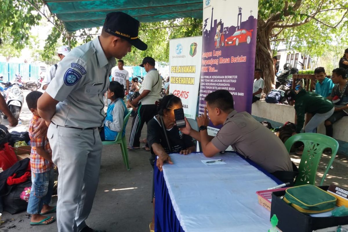 Posko kesehatan mudik Natal dari Jasa Raharja NTT