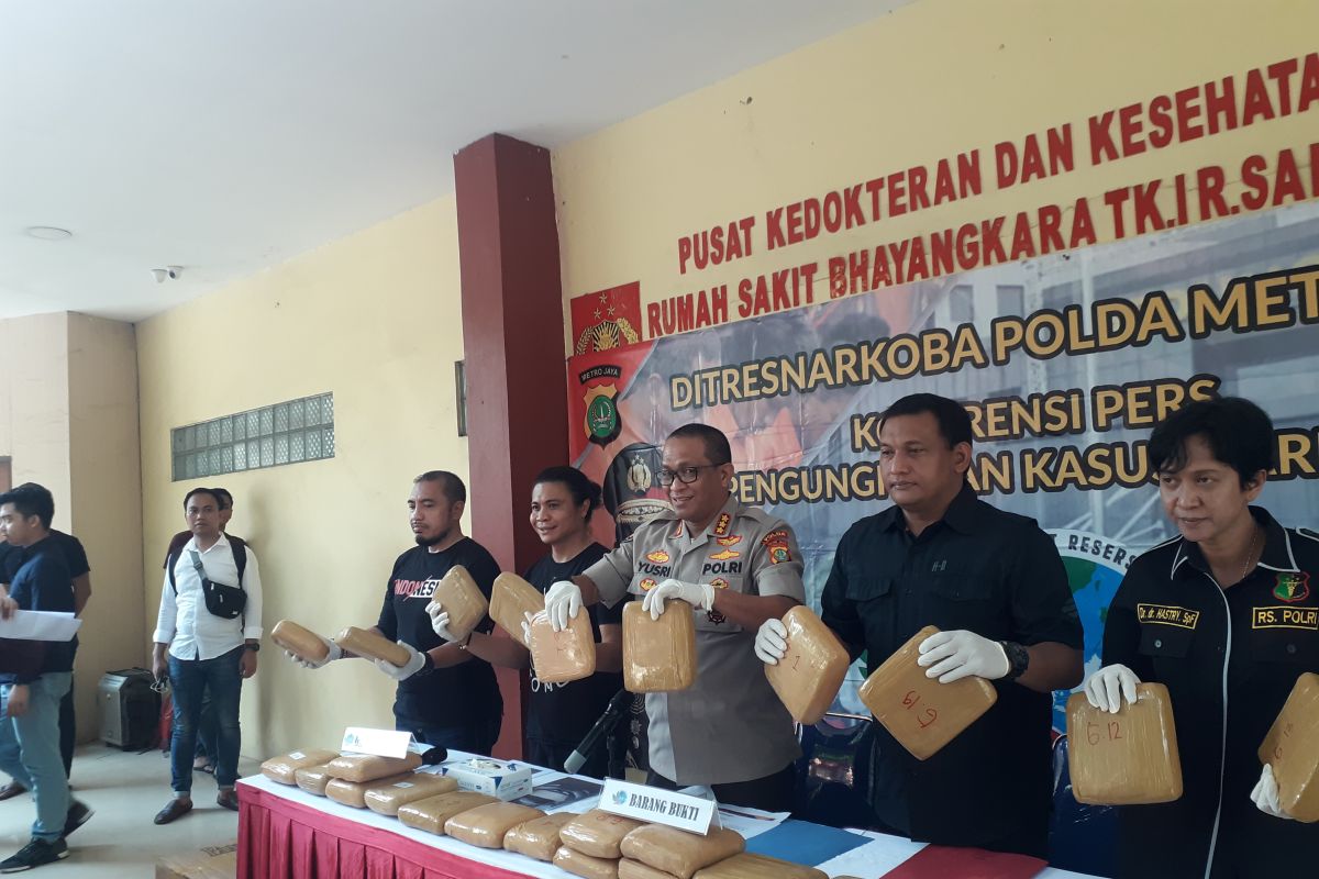 Polisi sebutkan 210 kilogram ganja akan diedarkan pada Tahun Baru 2020