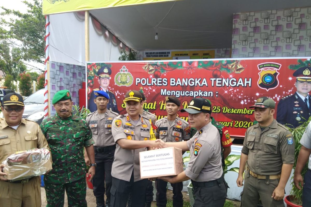 Polres Bangka Tengah amankan 12 objek wisata selama Natal dan Tahun Baru