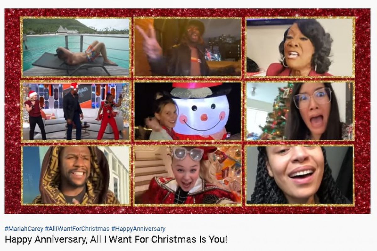 Puluhan musisi ramaikan video baru "All I Want For Chrismas is You"