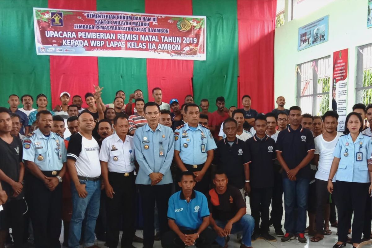 Tiga napi RMS di Lapas Ambon dapat remisi Natal