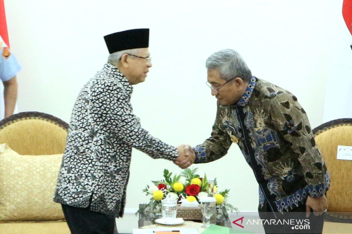 Wapres Ma'ruf Amin terima Pemprov Sulawesi Barat bahas pembangunan infrastruktur