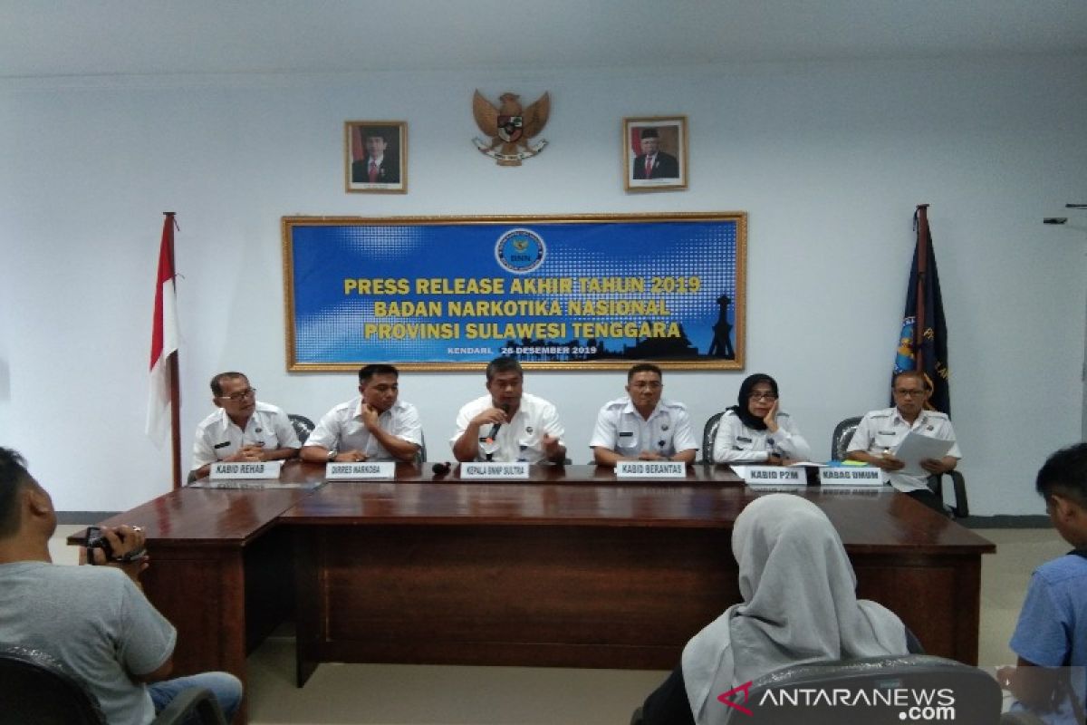 Sepanjang 2019, BNN Sultra amankan 11 kg sabu-sabu