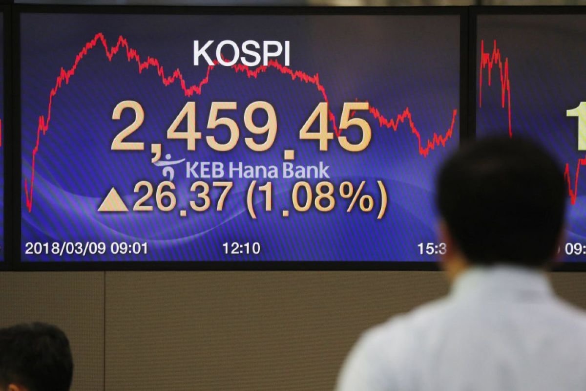 Saham Seoul ditutup turun dengan indeks KOSPI melemah 0,84 persen