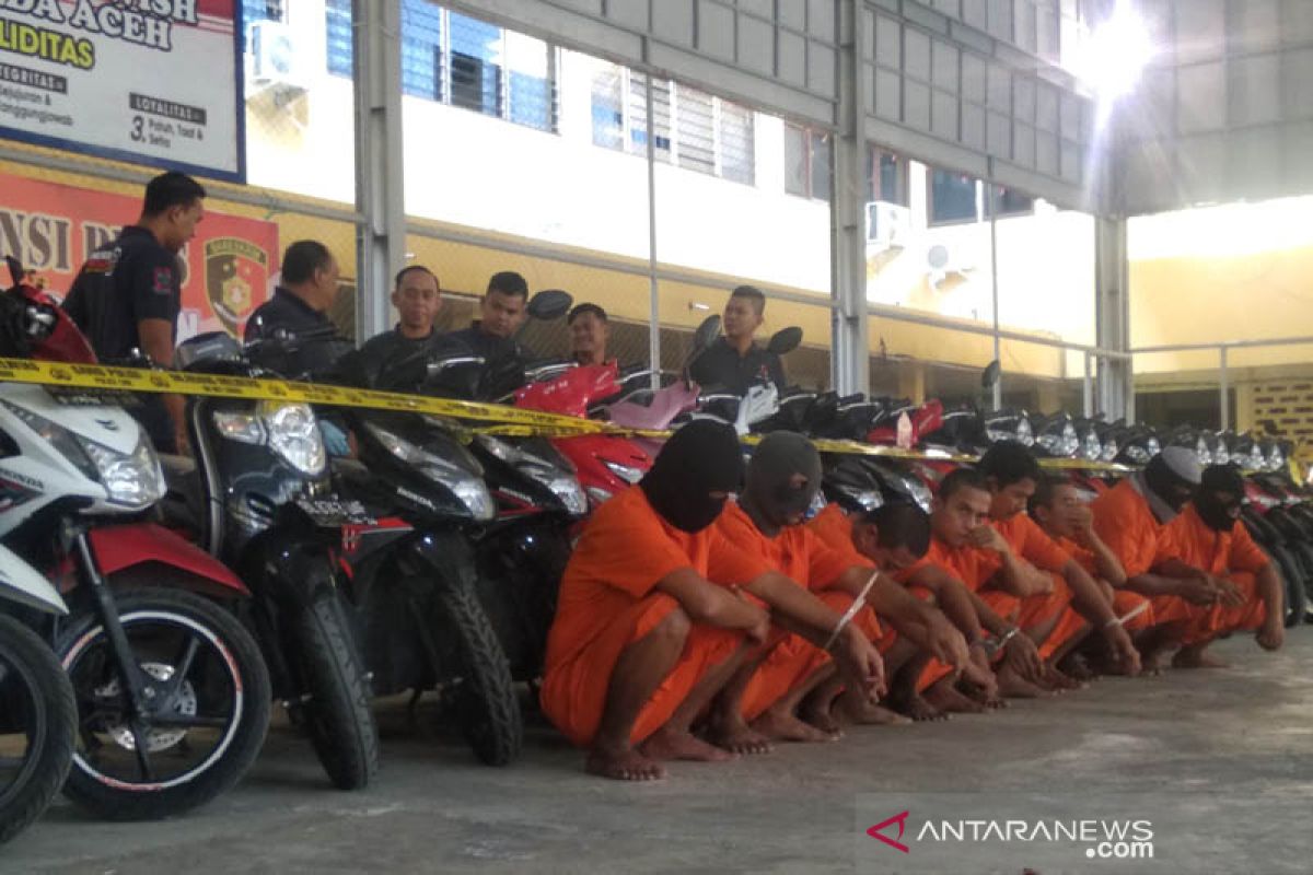 Polresta Banda Aceh tangkap delapan pencuri sepeda motor