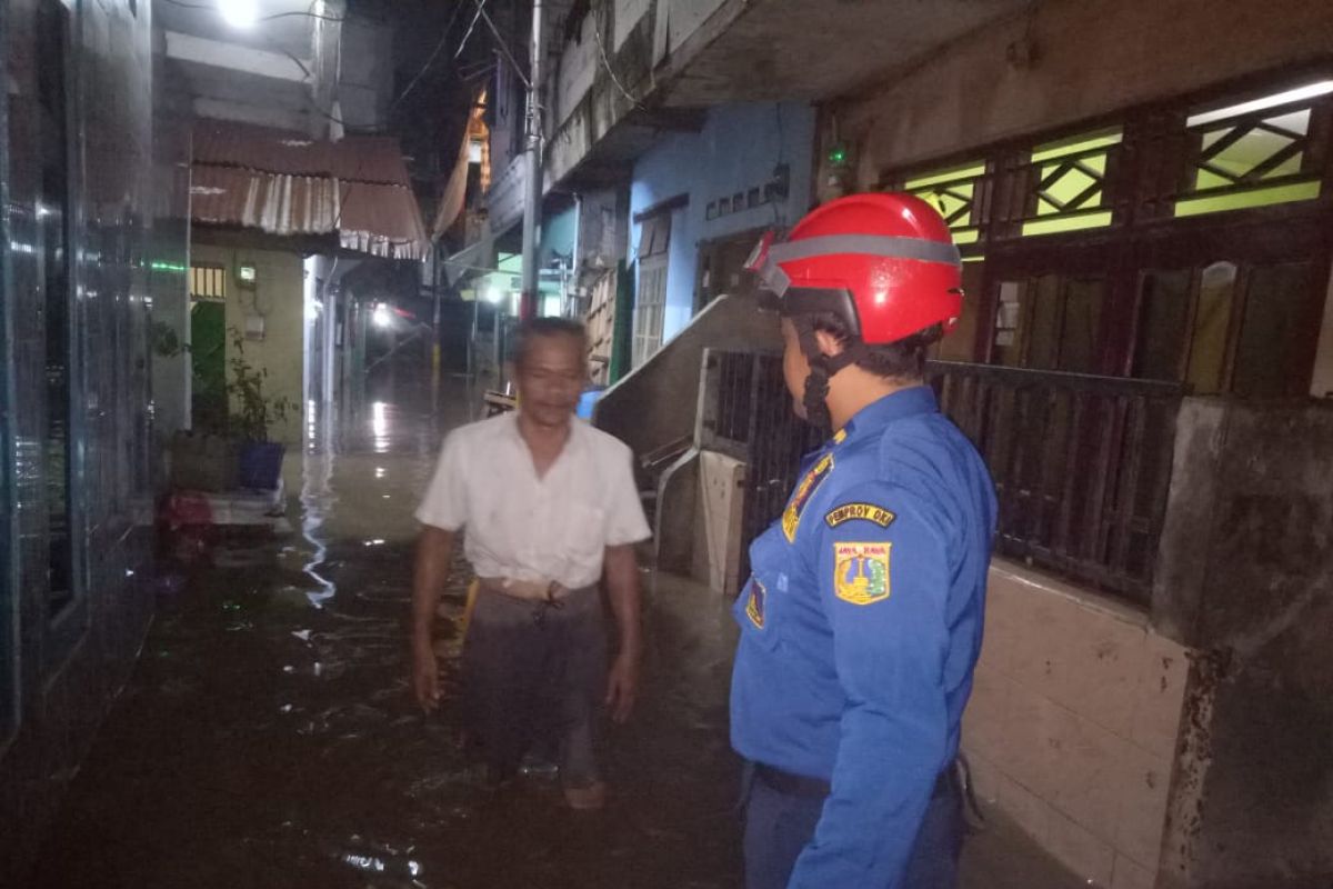 Hujan dan angin kencang picu banjir hingga pohon tumbang di Jaktim