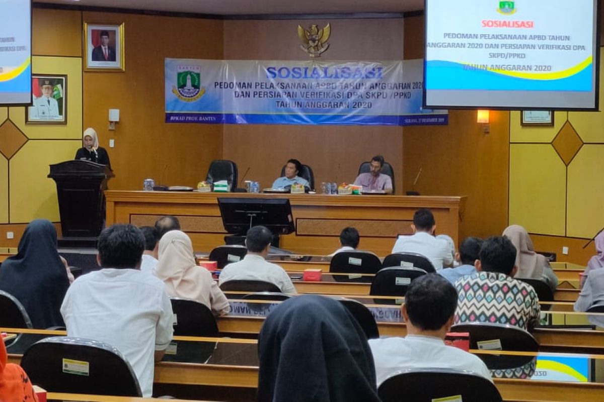 Pemprov Banten pastikan Pedoman Pelaksanaan APBD 2020 diperjelas