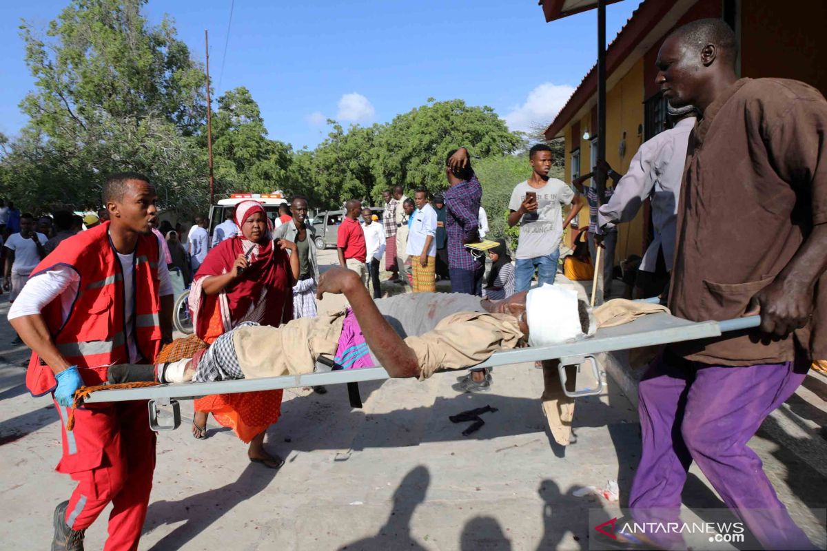 Turki bantu evakuasi korban ledakan Mogadishu, Somalia
