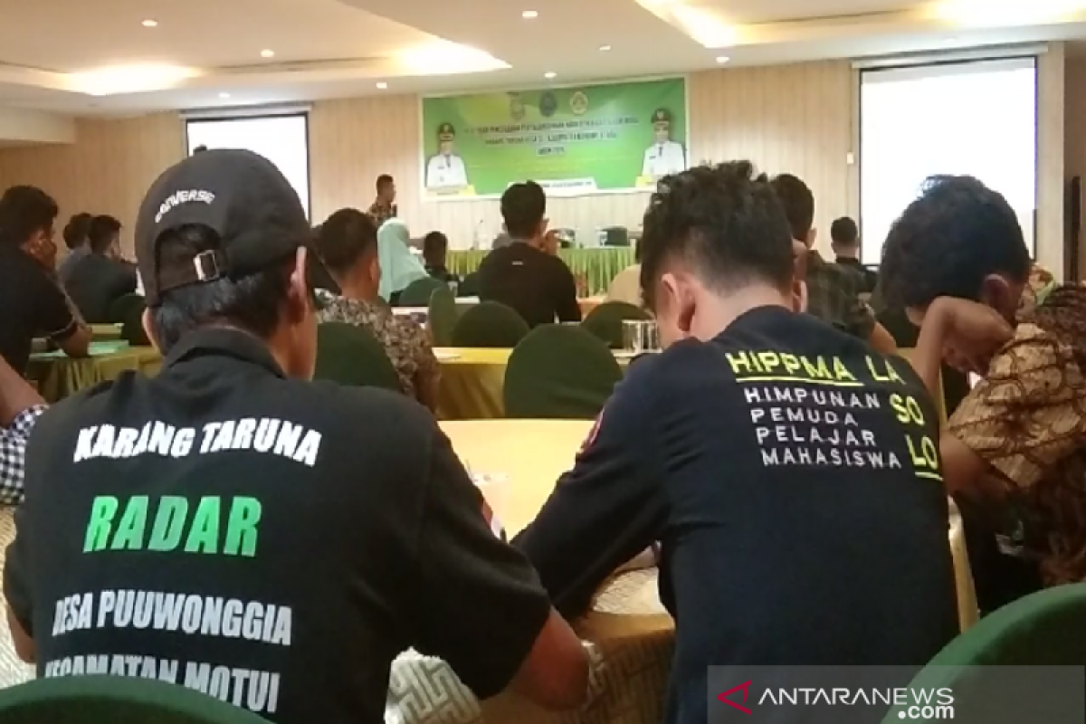 Ratusan pemuda Karang Taruna Konawe Utara diedukasi  soal bahaya narkoba