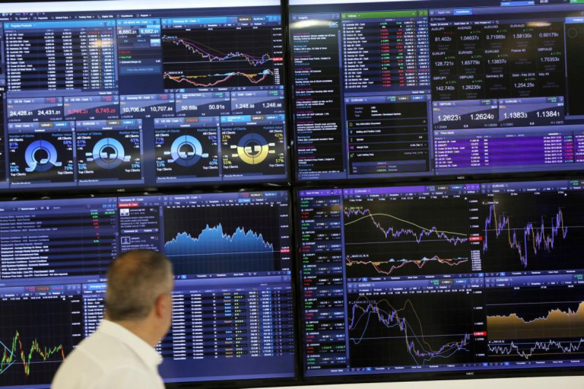 Bursa saham Inggris jatuh, Indeks FTSE-100 ditutup turun 64,25 poin