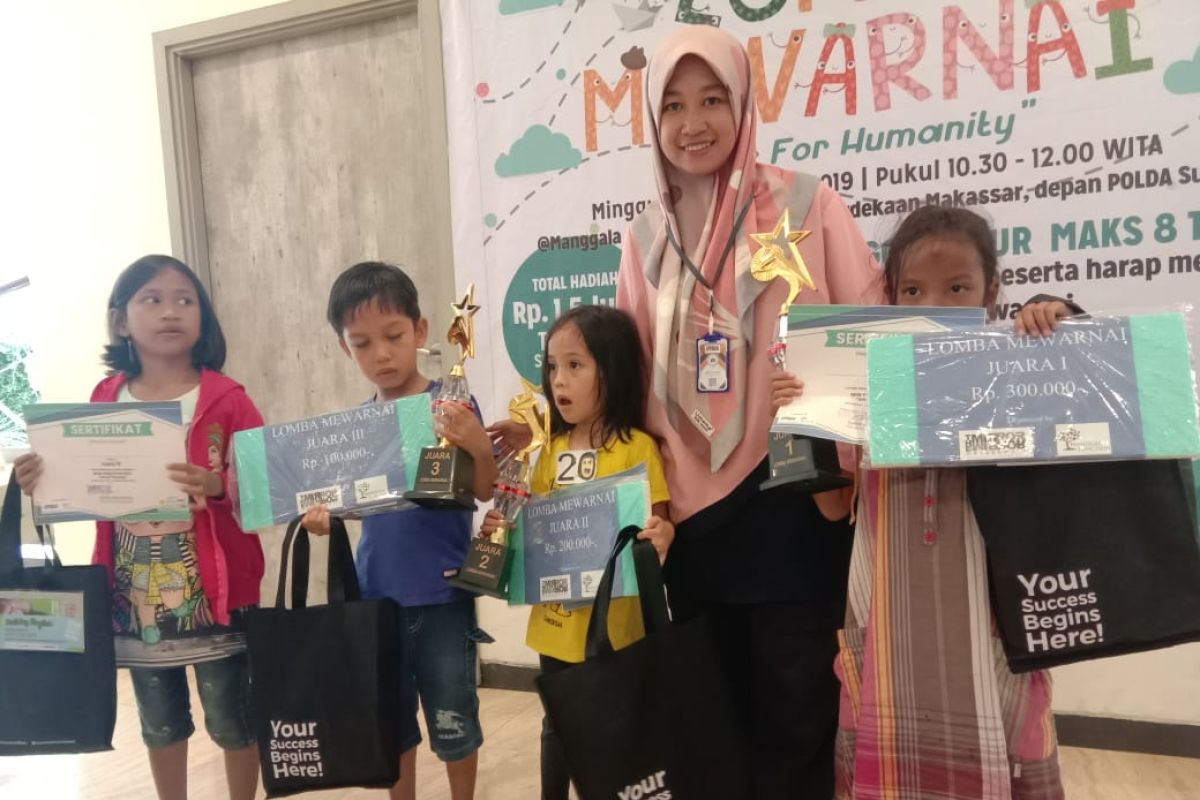 ACT mengedukasi anak-anak  lewat lomba mewarnai